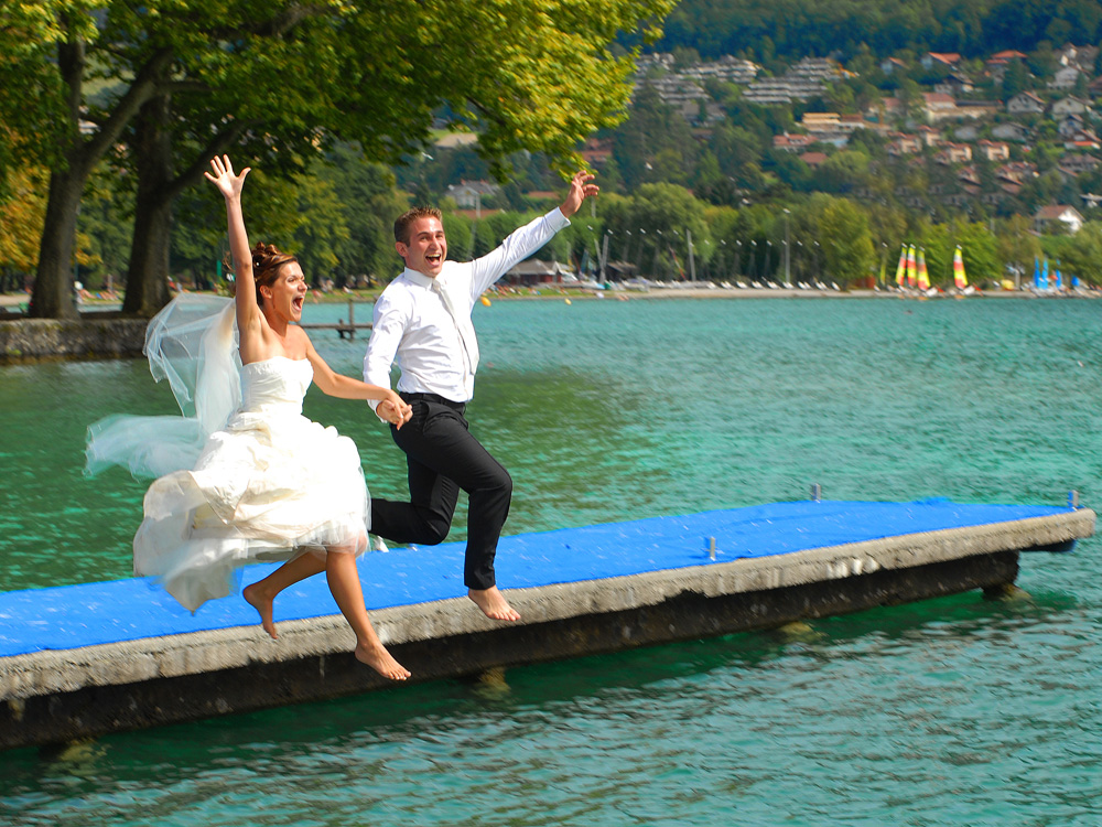 mariage au bord du lac d'annecy